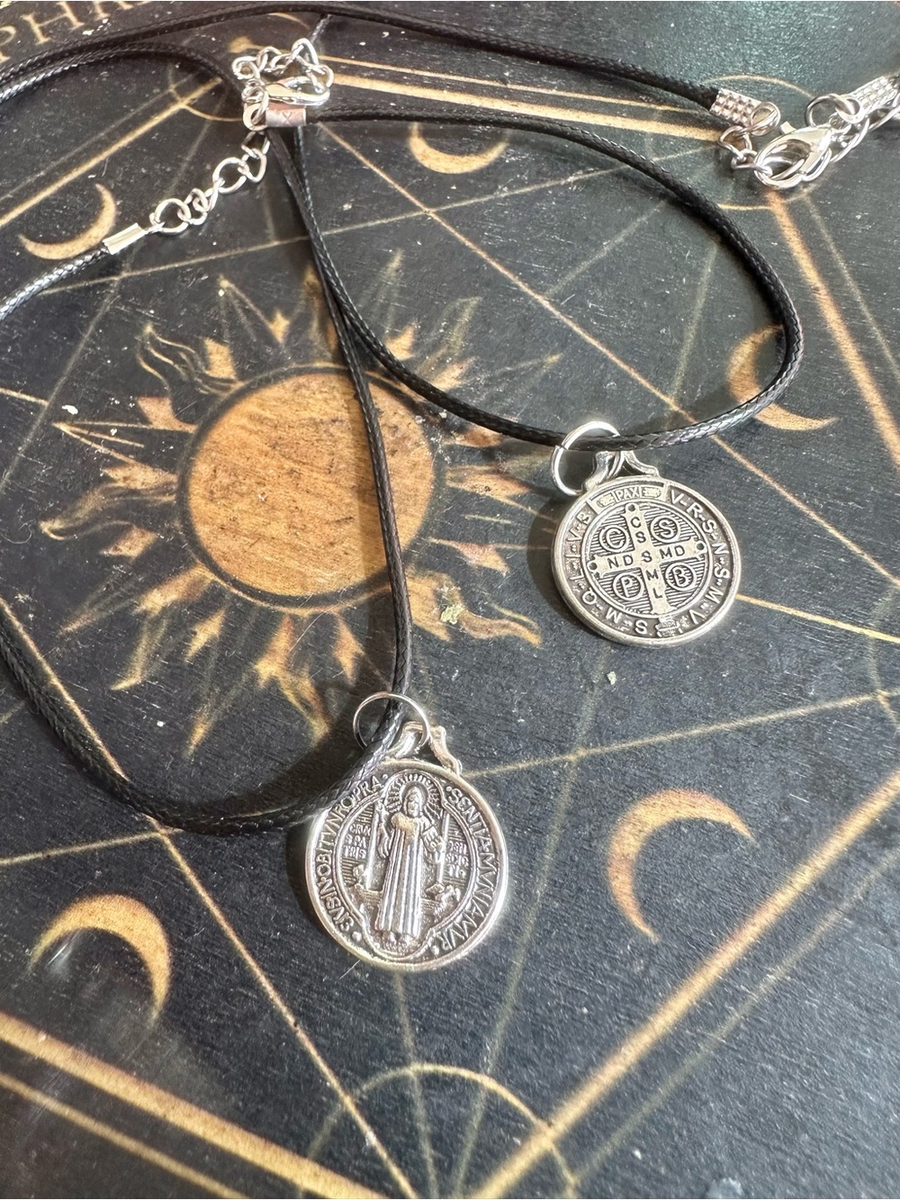 Saint Benedict Medal Necklace – Silver Tone Protective Pendant
